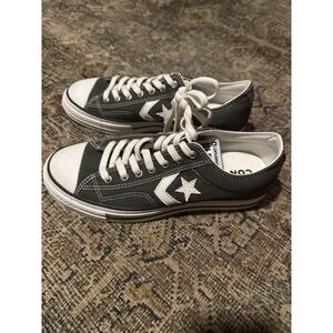 Converse Star Player Low Sample Shoes Mens 7 Womens 9 Gray White NEW